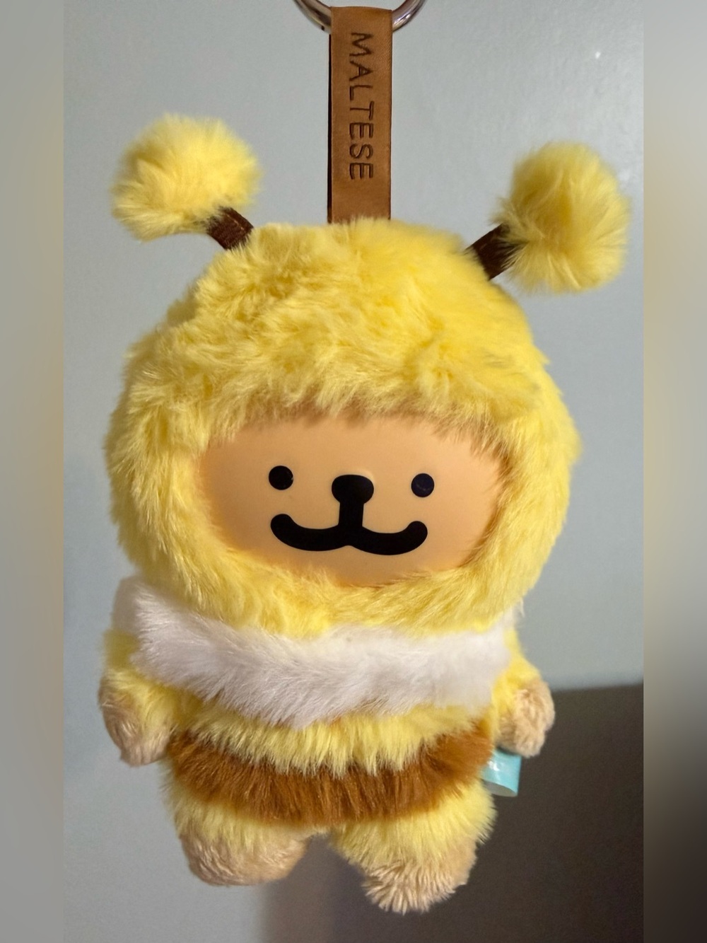 🆕 Maltese Yellow Bee Plush Keychain